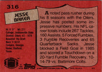 1987 Topps Jesse Baker #316