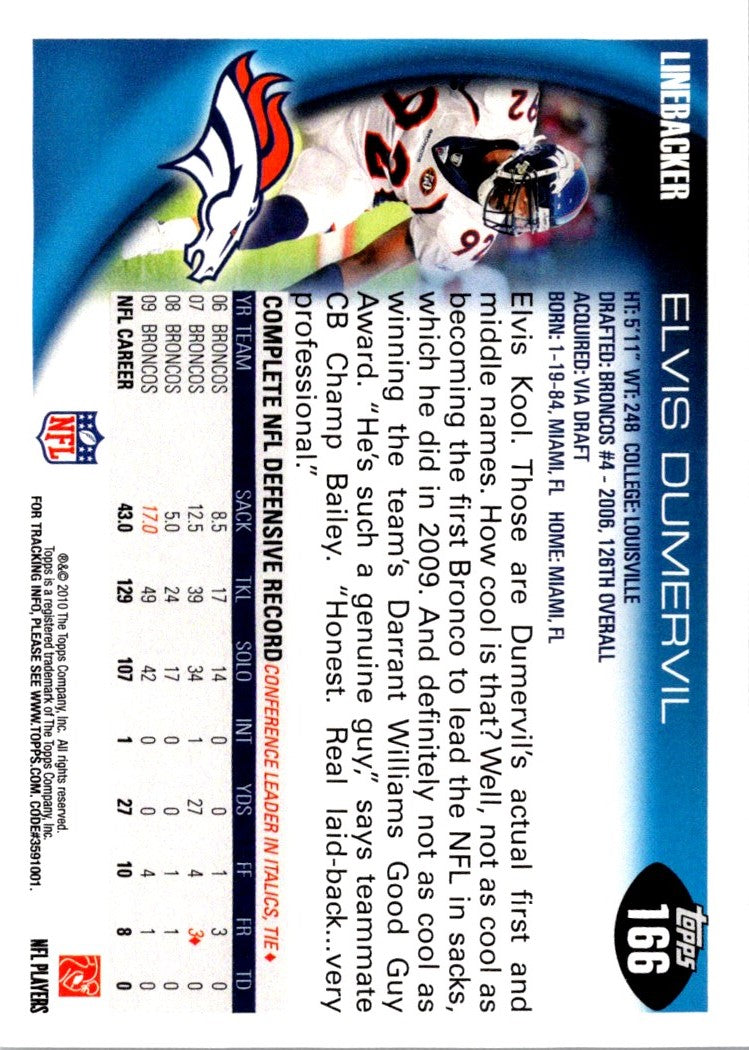 2010 Topps Elvis Dumervil