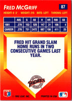 1992 Triple Play Fred McGriff #87