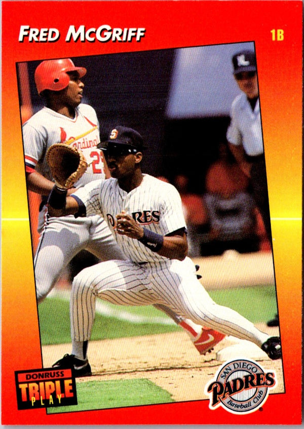 1992 Triple Play Fred McGriff #87