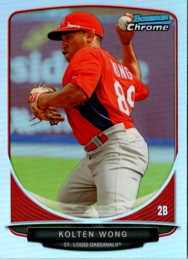 2013 Bowman Draft Picks & Prospects Chrome Top Kolten Wong #TP-28 Refractor