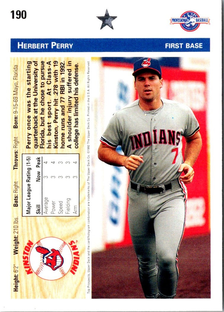 1992 Upper Deck Minors Herbert Perry