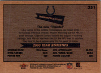 2001 Fleer Tradition Glossy Indianapolis Colts #351
