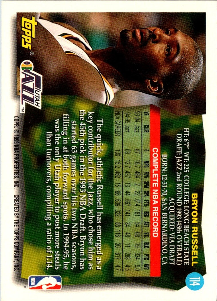 1995 Topps Bryon Russell