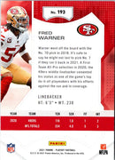 2021 Panini Playoff Red Zone Fred Warner