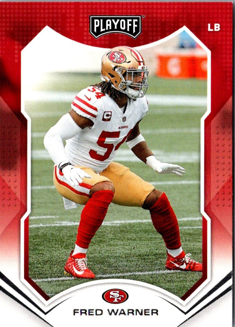 2021 Panini Playoff Red Zone Fred Warner