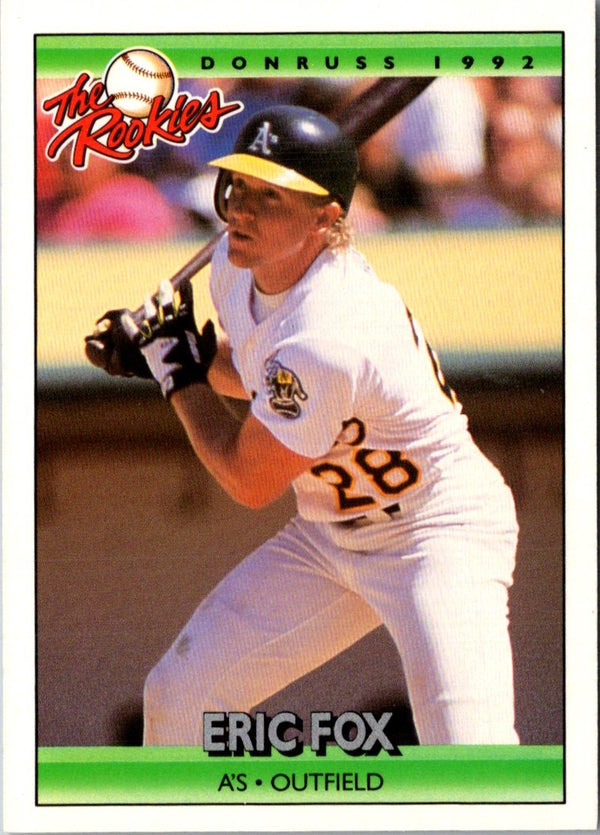 1992 Donruss The Rookies Eric Fox #39