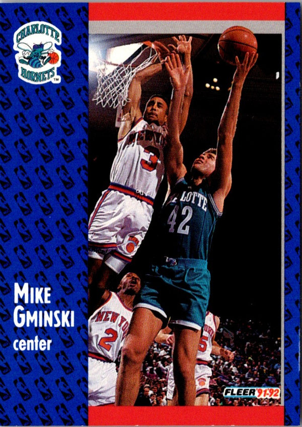 1991 Fleer Mike Gminski #254