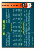1992 Front Row Draft Picks Brett Roberts #53