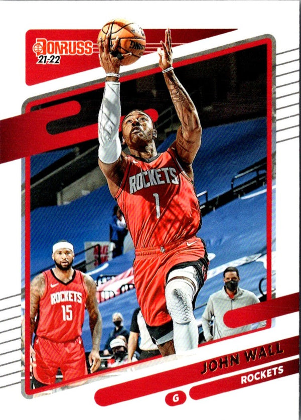 2021 Donruss Holo Red and Gold Laser John Wall #142