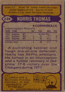 1979 Topps Norris Thomas