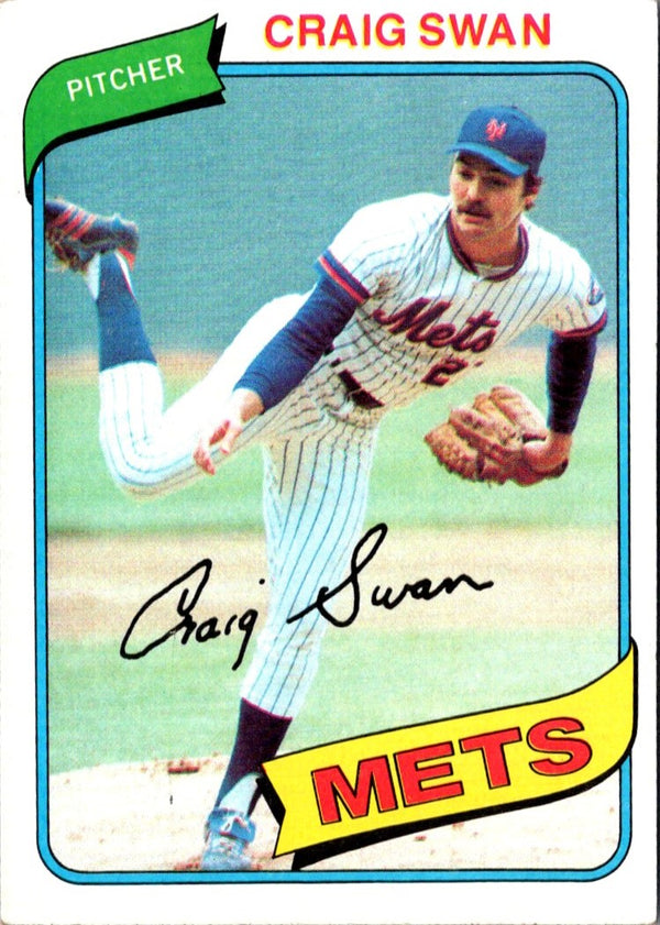 1980 Topps Craig Swan #8