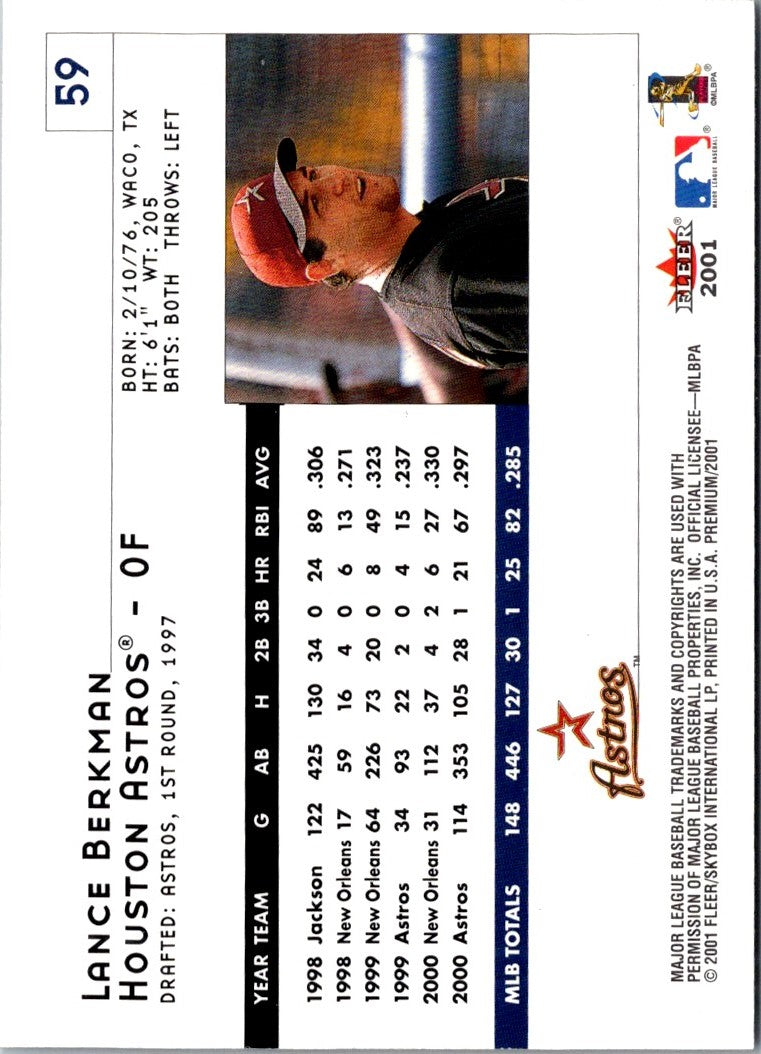 2001 Fleer Premium Lance Berkman