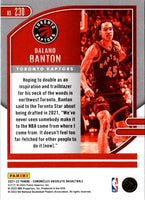 2021 Panini Chronicles Dalano Banton #230 Rookie