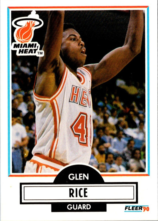 1990 Fleer Glen Rice #101 Rookie