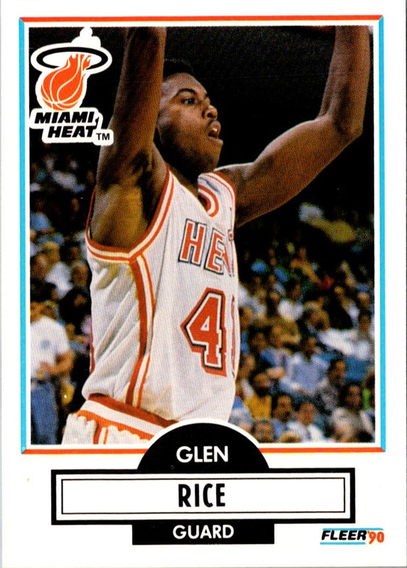 1990 Fleer Glen Rice #101 Rookie