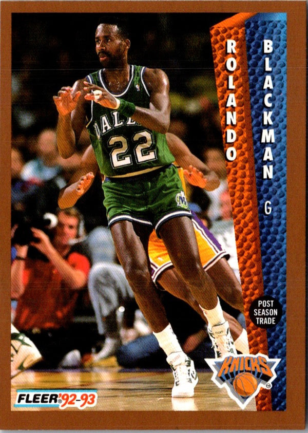 1992 Fleer Rolando Blackman #149