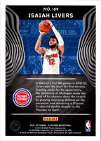 2021 Panini Illusions Isaiah Livers #189 Rookie