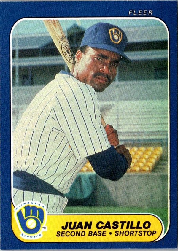 1986 Fleer Update Juan Castillo #U-22