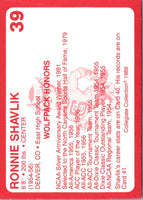 1989 Collegiate Collection North Carolina State's Finest Ronnie Shavlik #39