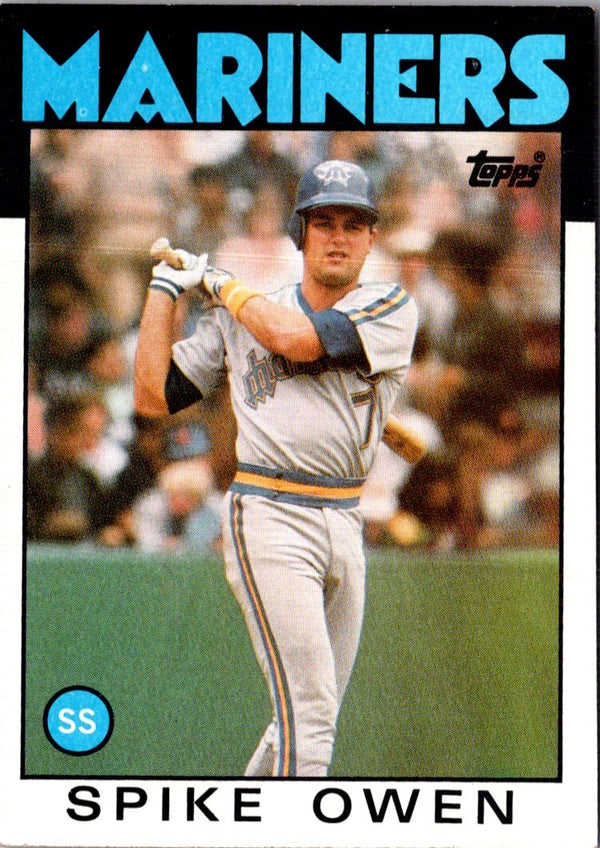 1986 Topps Spike Owen #248