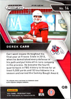 2021 Panini Prizm Draft Picks Collegiate Green Derek Carr #14