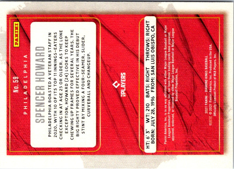 2021 Panini Diamond Kings Red Frame Spencer Howard