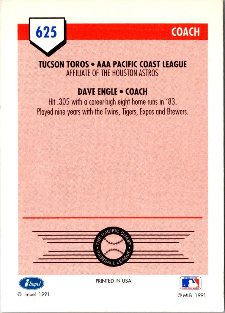 1991 Line Drive AAA Dave Engle
