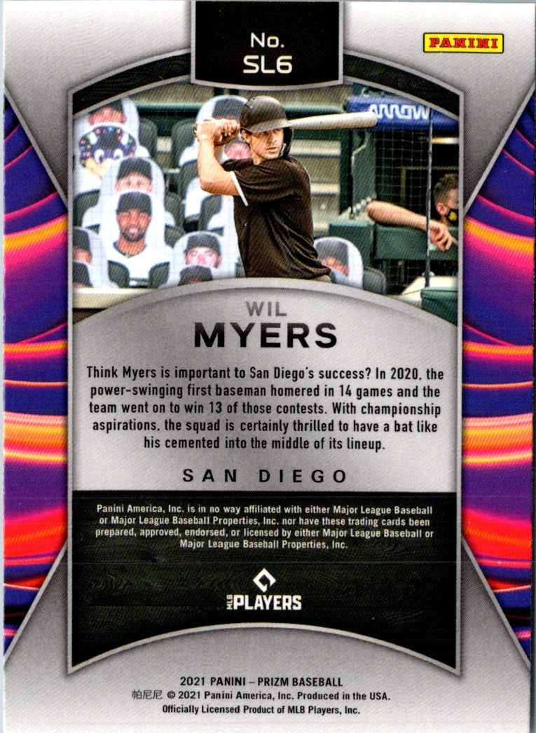 2021 Panini Prizm Sluggers Wil Myers