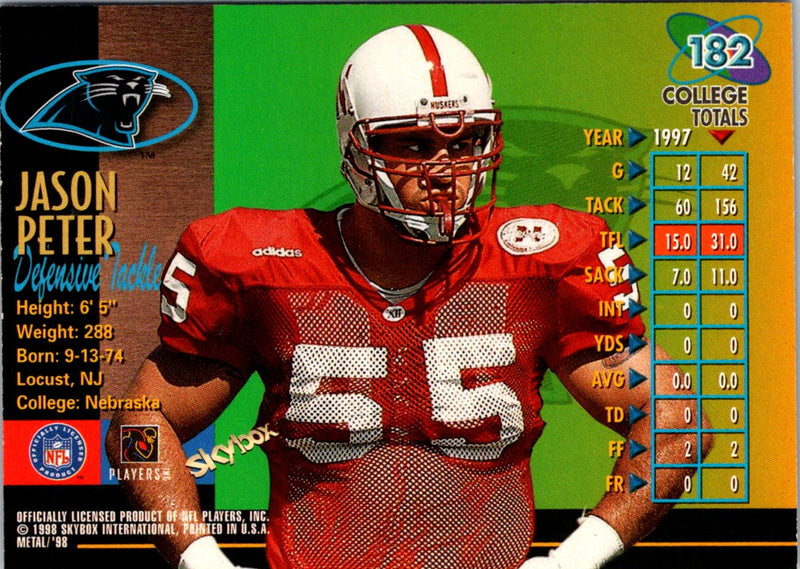 1998 Metal Universe Jason Peter