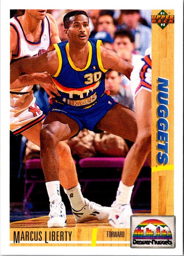 1991 Upper Deck Marcus Liberty #222 Rookie