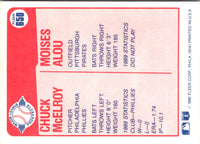 1990 Fleer Chuck McElroy/Moises Alou #650 Rookie