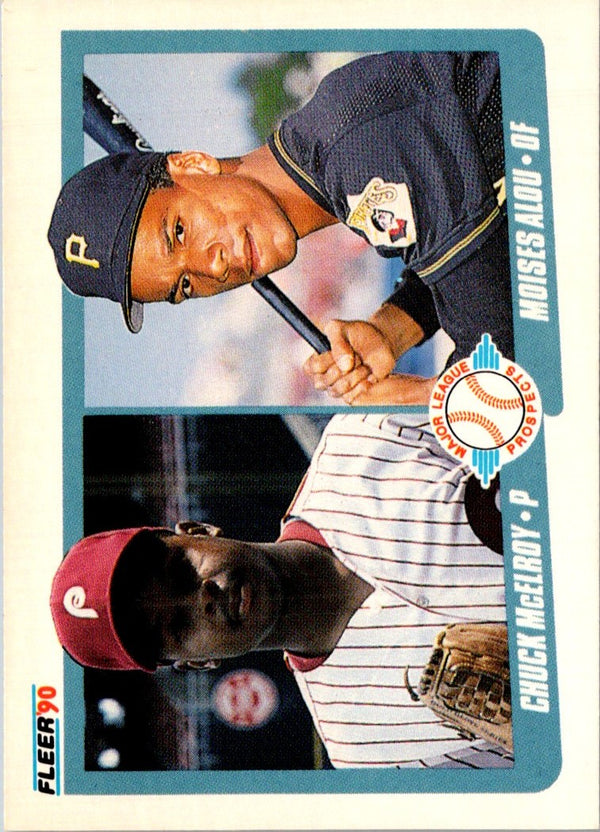 1990 Fleer Chuck McElroy/Moises Alou #650 Rookie