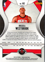 2019 Panini Prizm Prizms Ruby Wave Russell Westbrook #182