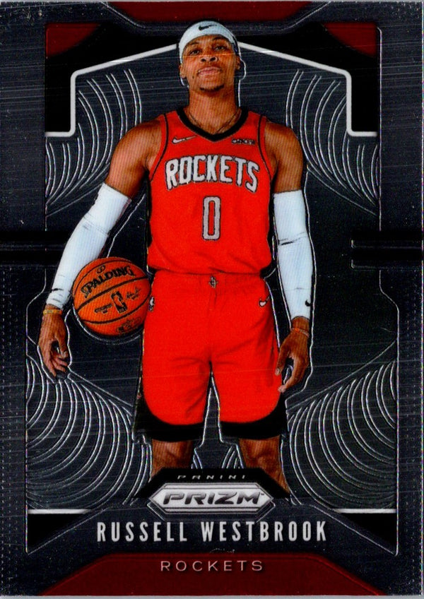 2019 Panini Prizm Prizms Ruby Wave Russell Westbrook #182