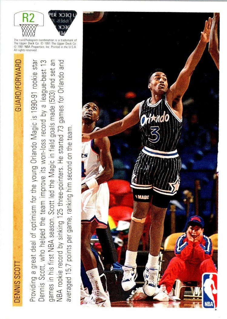 1991 Upper Deck Rookie Standouts Dennis Scott