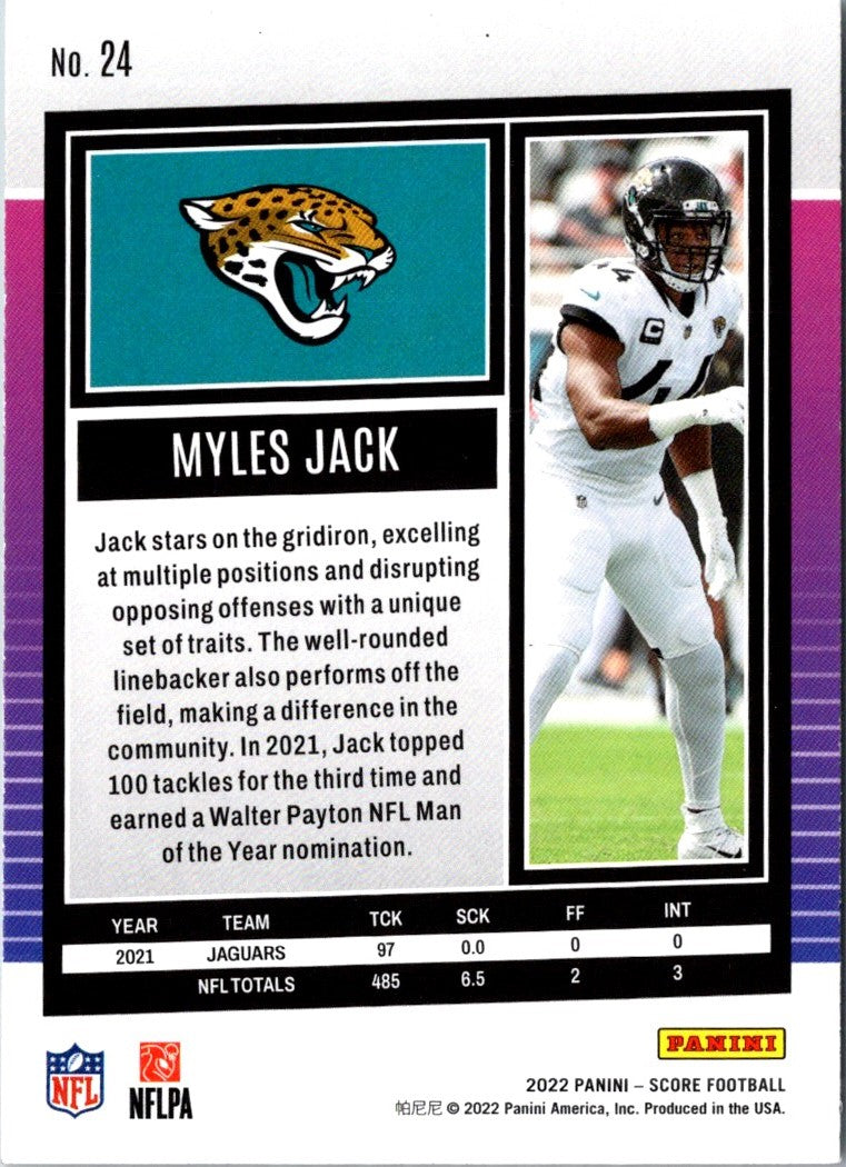 2022 Score Myles Jack