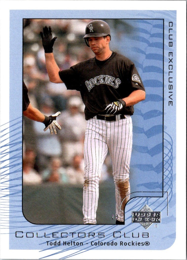 2002 Upper Deck Collectors Club Todd Helton