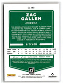 2021 Donruss Holo Red Zac Gallen