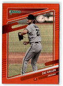 2021 Donruss Holo Red Zac Gallen