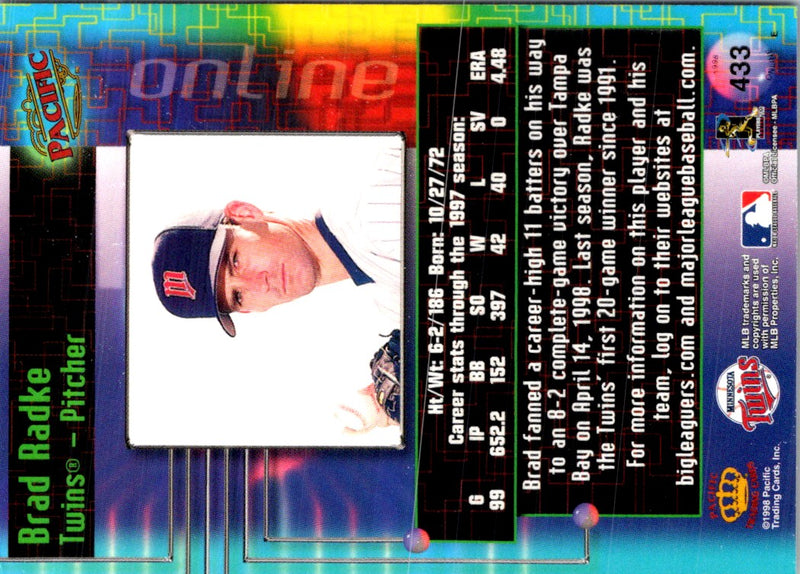 1998 Pacific Online Brad Radke