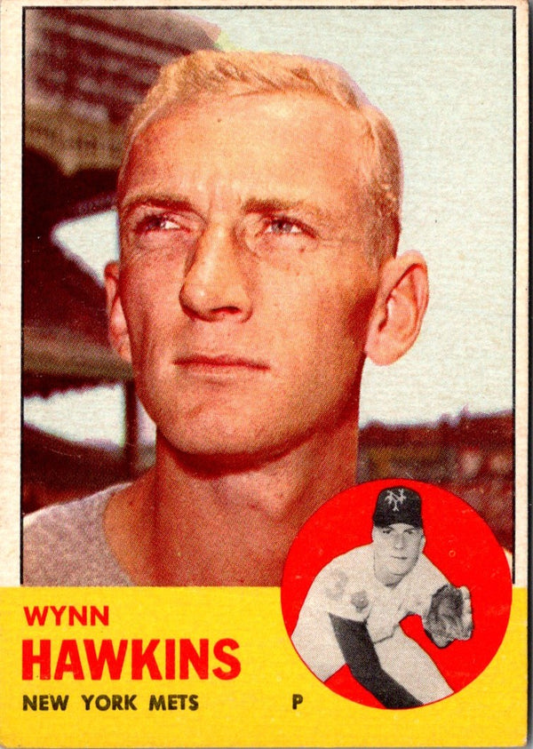 1963 Topps Wynn Hawkins #334 VG-EX