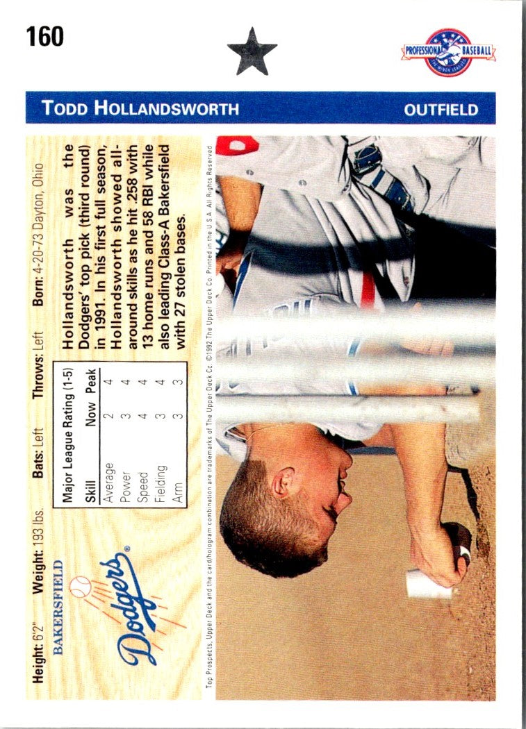 1992 Upper Deck Minors Todd Hollandsworth