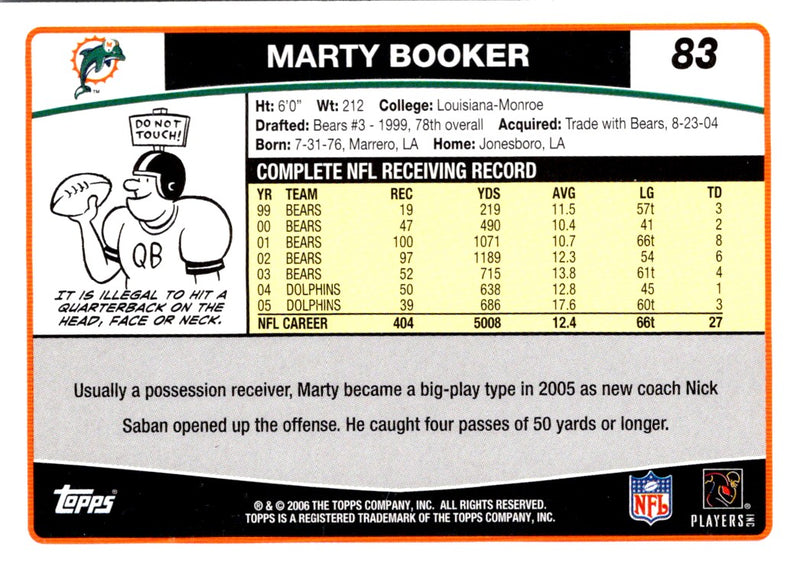 2006 Topps Marty Booker