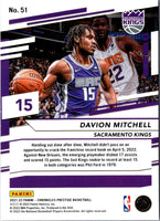 2021 Panini Chronicles Davion Mitchell #51 Rookie