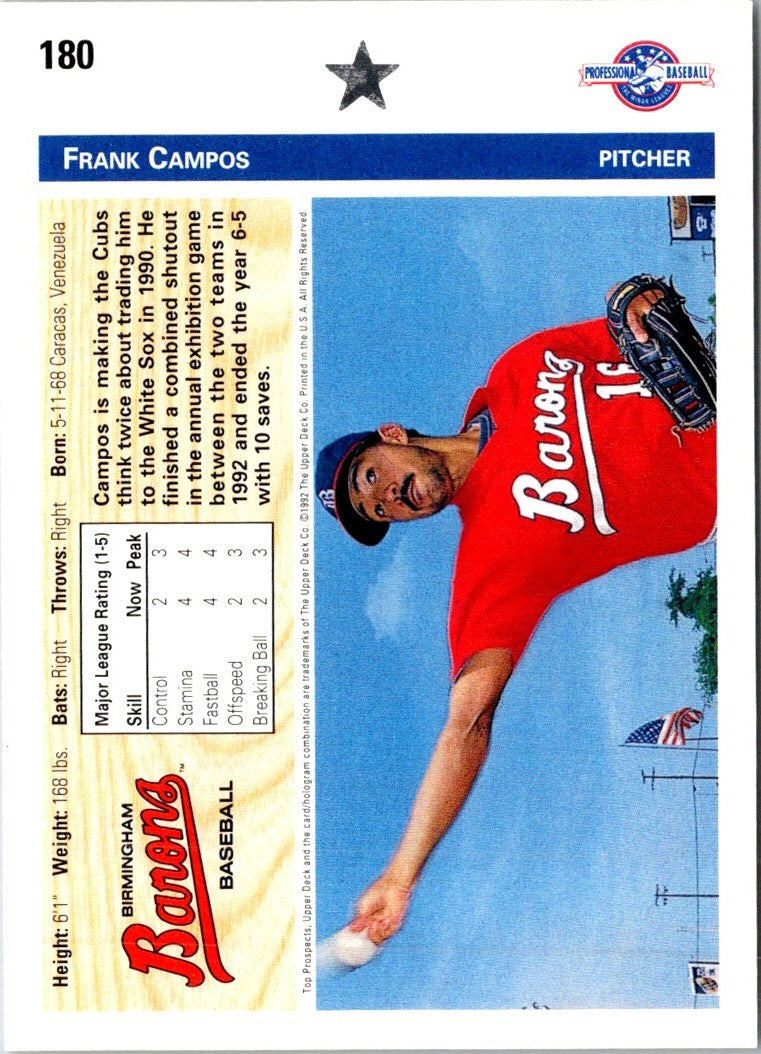 1992 Upper Deck Minors Frank Campos