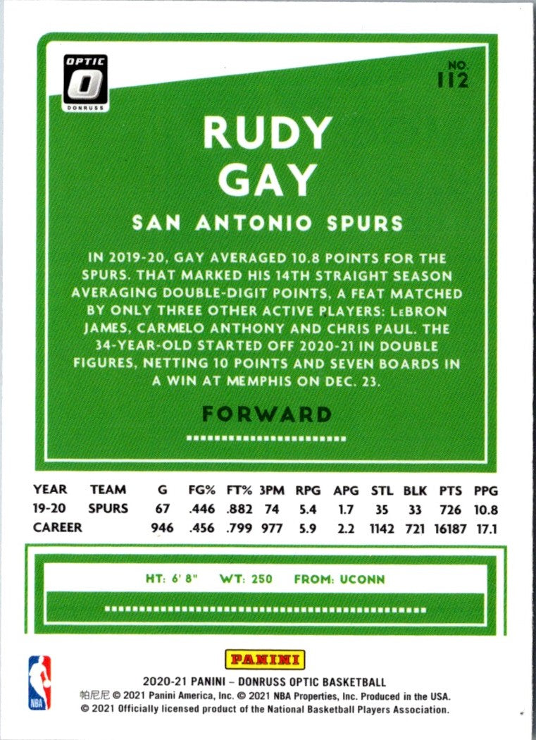 2020 Donruss Optic Rudy Gay