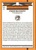 1989 Donruss Super Diamond Kings Fred McGriff #16