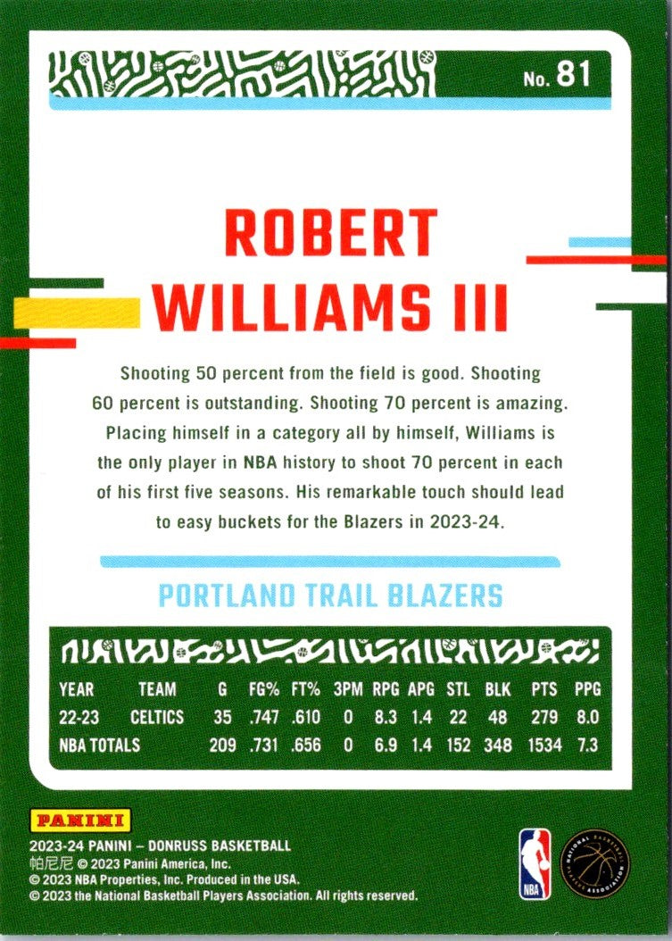 2023 Donruss Red Robert Williams III