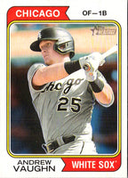 2023 Topps Heritage Red Border Andrew Vaughn #270